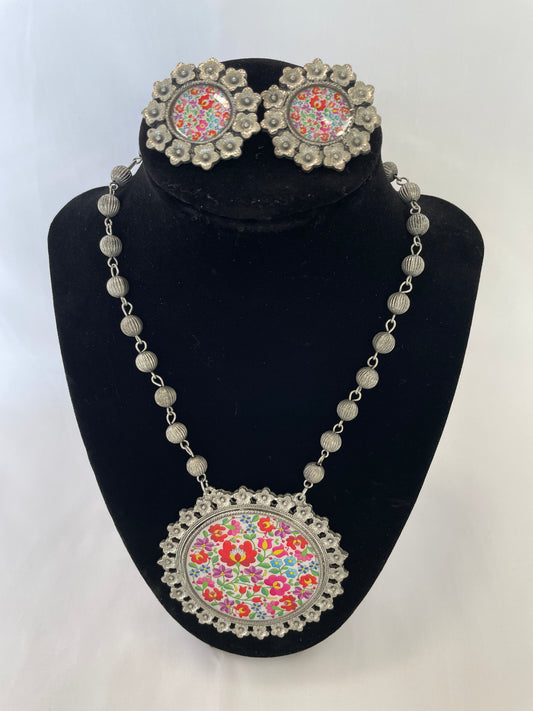 Blossom Necklace with Earrings