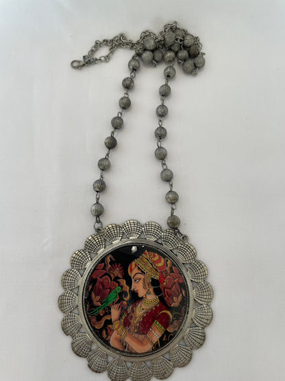 Peacock and Queen Necklace