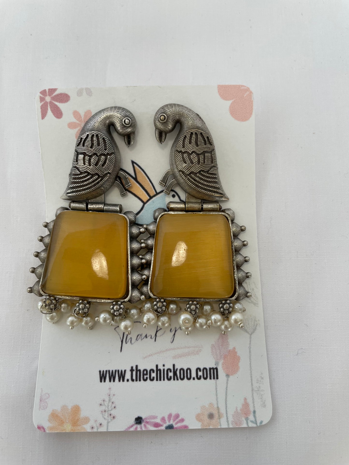 Parrot Stone Earrings